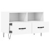 Meuble TV Blanc 80x36x50 cm Bois d'ingénierie 620043620043