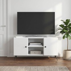 Meuble TV Blanc brillant 102 x 34,5 x 50 cm Bois d'ingénierie 620044620044