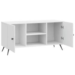 Meuble TV Blanc brillant 102 x 34,5 x 50 cm Bois d'ingénierie 620044620044