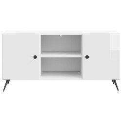 Meuble TV Blanc brillant 102 x 34,5 x 50 cm Bois d'ingénierie 620044620044