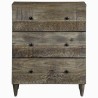 Buffet gris clair 60x33,5x75 cm bois de manguier massif 620048620048