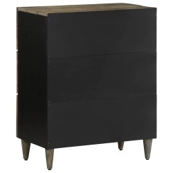 Buffet gris clair 60x33,5x75 cm bois de manguier massif 620048620048