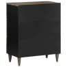 Buffet gris clair 60x33,5x75 cm bois de manguier massif 620048620048