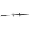 Porte coulissante NARVIK Naturel et noir 90 x 210 cm (213,5 cm) 620066620066