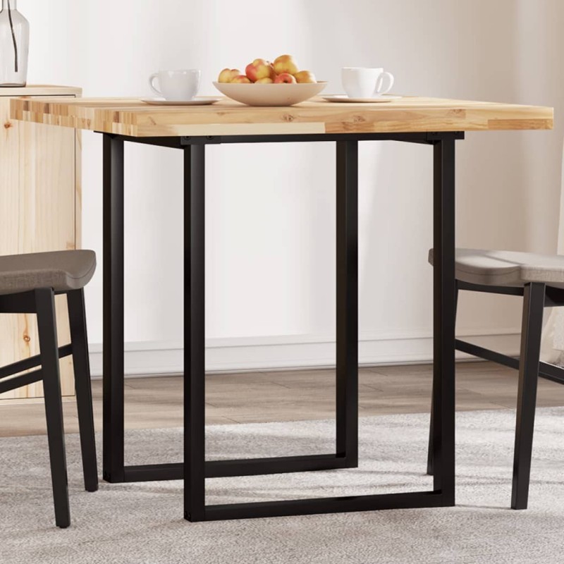 Dessus de table carré 80x80x4 cm bois massif d'acacia 620068620068