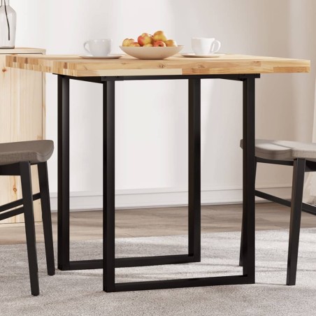 Dessus de table carré 80x80x4 cm bois massif d'acacia 620068620068