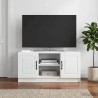Meuble TV Blanc brillant 102 x 34,5 x 47 cm Bois d'ingénierie 620073620073