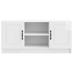 Meuble TV Blanc brillant 102 x 34,5 x 47 cm Bois d'ingénierie 620073620073