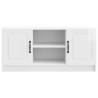 Meuble TV Blanc brillant 102 x 34,5 x 47 cm Bois d'ingénierie 620073620073