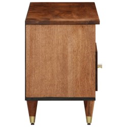 Meuble TV 100x33x46 cm bois massif de manguier 620075620075