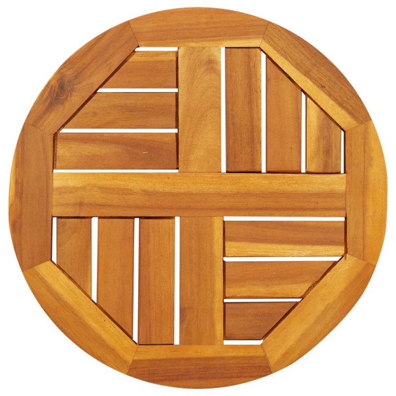 Dessus de table Ø40x2 cm rond bois massif d'acacia 620080620080