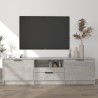 Meuble TV gris béton 140x35x40 cm bois d'ingénierie 620088620088