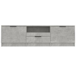Meuble TV gris béton 140x35x40 cm bois d'ingénierie 620088620088