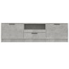 Meuble TV gris béton 140x35x40 cm bois d'ingénierie 620088620088
