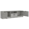 Meuble TV gris béton 140x35x40 cm bois d'ingénierie 620088620088