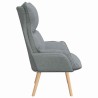 fauteuil Gris clair 69 x 74 x 93 cm Tissu et Contreplaqué 620107620107