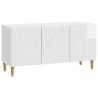 Meuble TV 99 x 34,5 x 50 cm Blanc brillant Bois d'ingénierie 620114620114