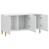 Meuble TV 99 x 34,5 x 50 cm Blanc brillant Bois d'ingénierie 620114620114
