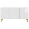 Meuble TV 99 x 34,5 x 50 cm Blanc brillant Bois d'ingénierie 620114620114