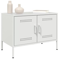 Meuble TV blanc 68x39x50,5 cm acier 620115620115