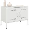 Meuble TV blanc 68x39x50,5 cm acier 620115620115