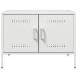 Meuble TV blanc 68x39x50,5 cm acier 620115620115