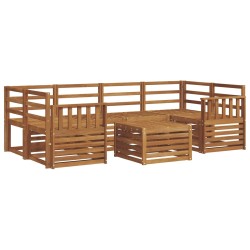 Ensemble de canapés d'extérieur 7 pcs Naturel 620117620117