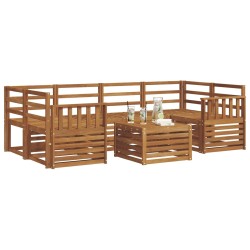 Ensemble de canapés d'extérieur 7 pcs Naturel 620117620117