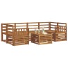 Ensemble de canapés d'extérieur 7 pcs Naturel 620117620117