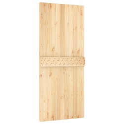 Porte coulissante Naturel et noir 90 x 210 cm 620119620119