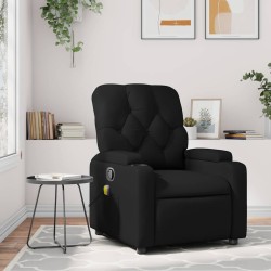 Fauteuil de massage inclinable noir similicuir 620121620121