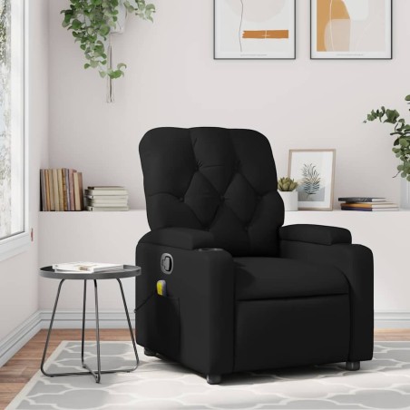 Fauteuil de massage inclinable noir similicuir 620121620121