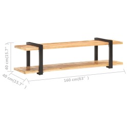 Meuble TV 160x40x40 cm Bois massif de manguier brut 620123620123