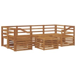 Ensemble de canapés d'extérieur 7 pcs Naturel 620124620124