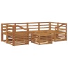 Ensemble de canapés d'extérieur 7 pcs Naturel 620124620124