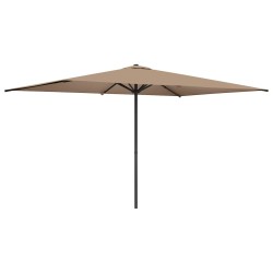 Parasol de jardin 200 x 300 cm Polyester Rectangulaire Taupe 620125620125