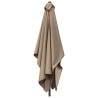 Parasol de jardin 200 x 300 cm Polyester Rectangulaire Taupe 620125620125