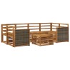 Ensemble de canapés d'extérieur 7 pcs Naturel 620132620132