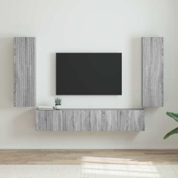 Meuble TV mural 2 pcs Gris Sonoma 30 x 31 x 100 cm 620133620133
