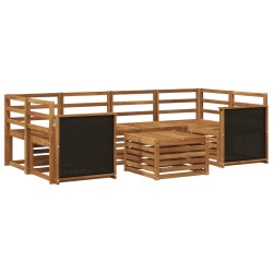 Ensemble de canapés d'extérieur 7 pcs Naturel 620140620140