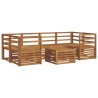 Ensemble de canapés d'extérieur 7 pcs Naturel 620142620142
