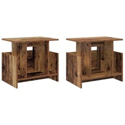 Meuble TV 2 pcs Bois ancien 50 x 35 x 45 cm Bois d'ingénierie 620143620143