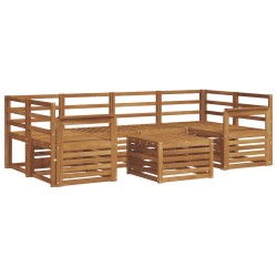 Ensemble de canapés d'extérieur 7 pcs Naturel 620144620144