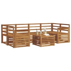 Ensemble de canapés d'extérieur 7 pcs Naturel 620144620144