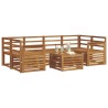 Ensemble de canapés d'extérieur 7 pcs Naturel 620144620144