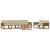 Ensemble de canapés d'extérieur 7 pcs Naturel et Beige 620145620145