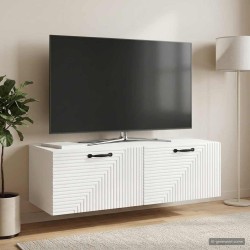 Meuble TV mural Montage mural Blanc brillant 98 x 41 x 30 cm 620149620149