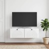 Meuble TV mural Montage mural Blanc brillant 98 x 41 x 30 cm 620150620150