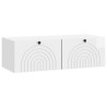 Meuble TV mural Montage mural Blanc brillant 98 x 41 x 30 cm 620150620150
