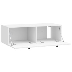Meuble TV mural Montage mural Blanc brillant 98 x 41 x 30 cm 620150620150